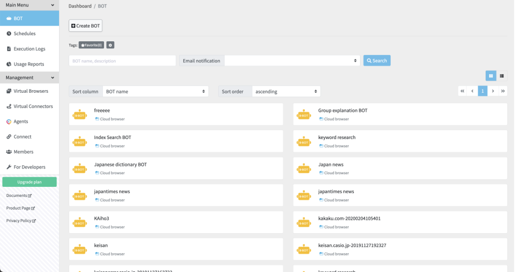 BOT | Cloud BOT Docs