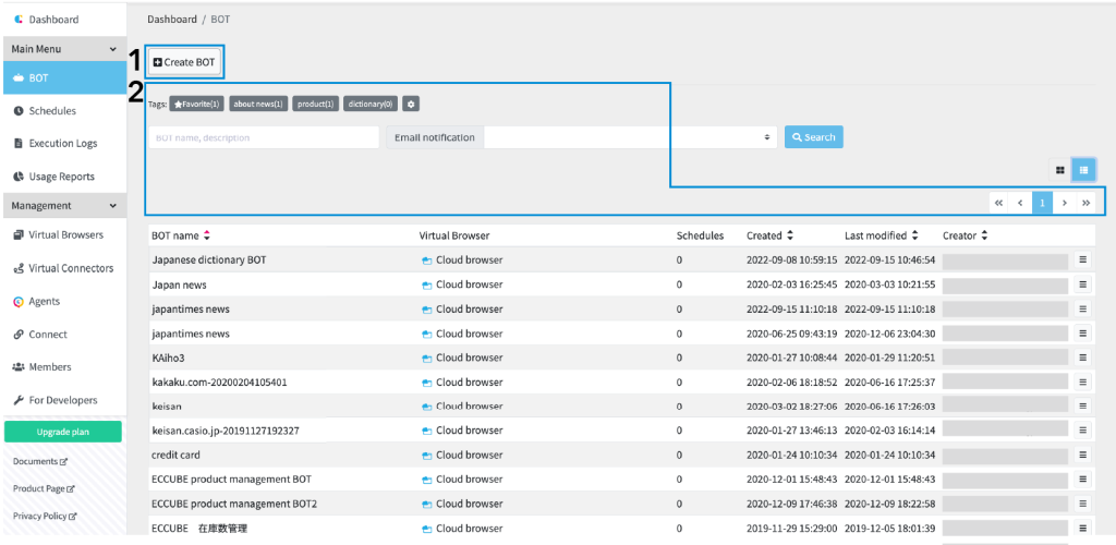 BOT | Cloud BOT Docs