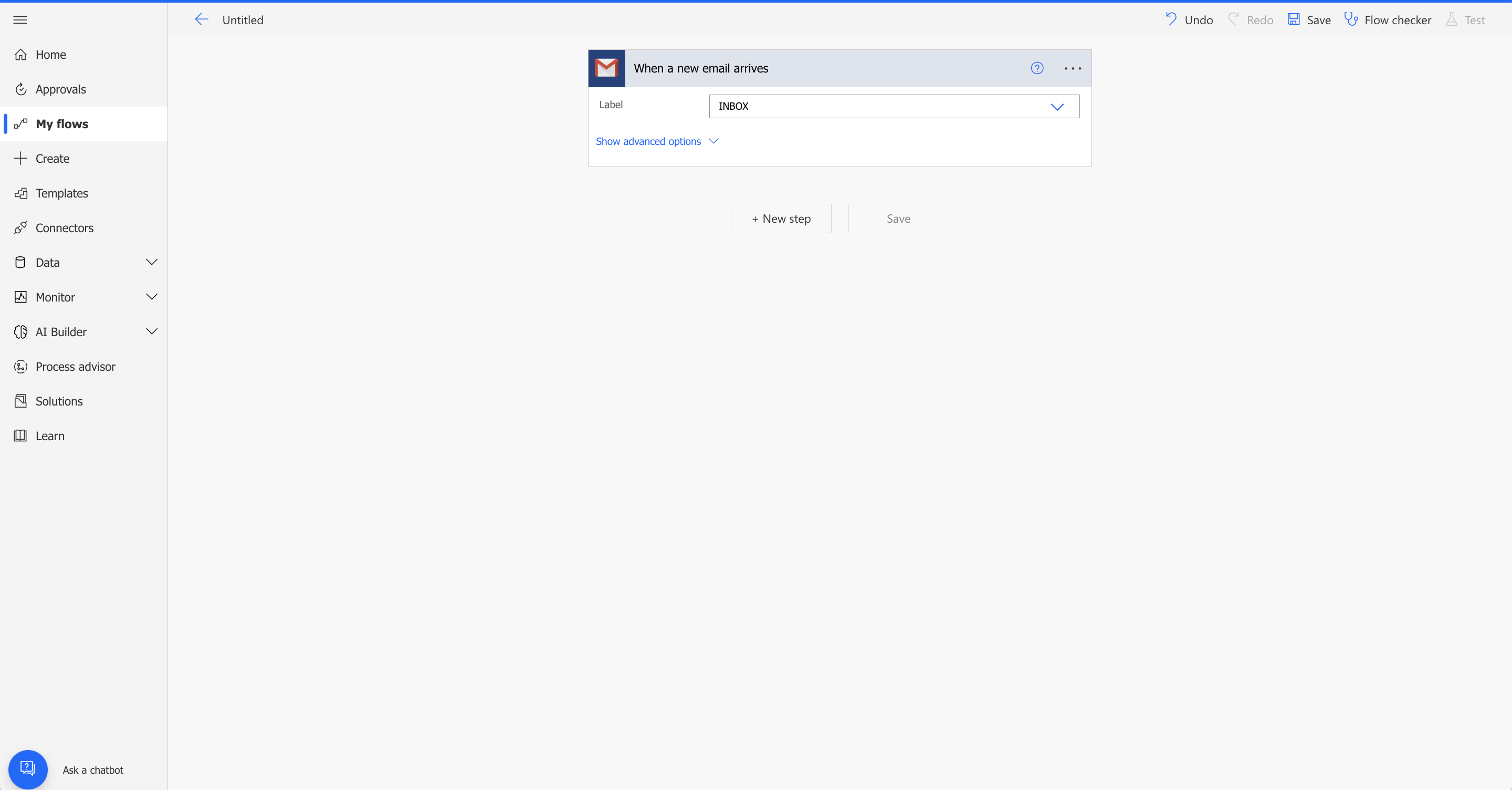 Execute a BOT when receiving a Gmail | Cloud BOT Docs